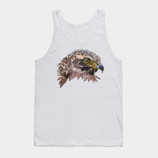 Crested Serpent-eagle watercolor Tank Top